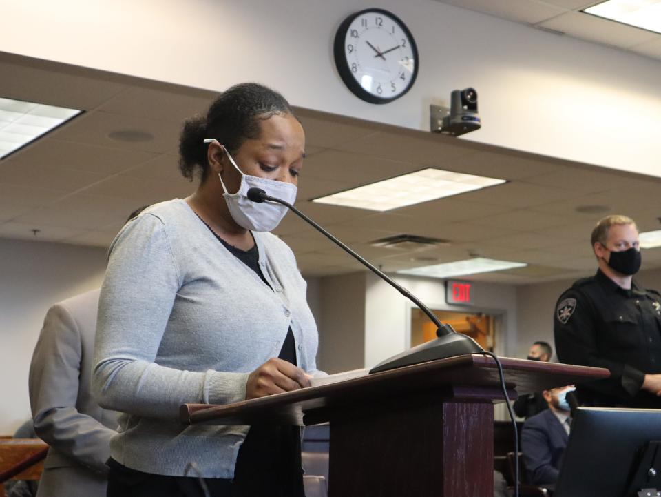 Benjamin Davis' sister Shakeena LeSane spoke about her brother’s death and the impact it had on their family Friday, Nov. 5, 2021 in Oneida County Court. Wilfredo Cotto Jr. was sentenced Friday for Davis’ murder.