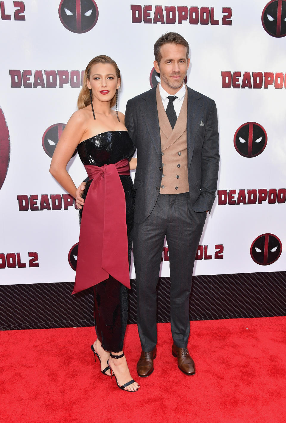 Blake Lively and Ryan Reynolds at the Deadpool 2 premiere