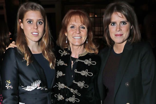 David M Benett/Dave Benett/Getty Images Princess Beatrice, Sarah Ferguson, the Duchess of York and Princess Eugenie at a London event in 2017.