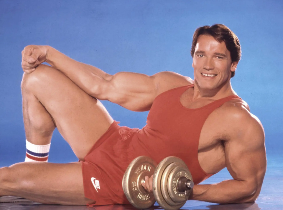 Arnold Schwarzenegger im Jahr 1985. - Copyright: Harry Langdon/Getty Images