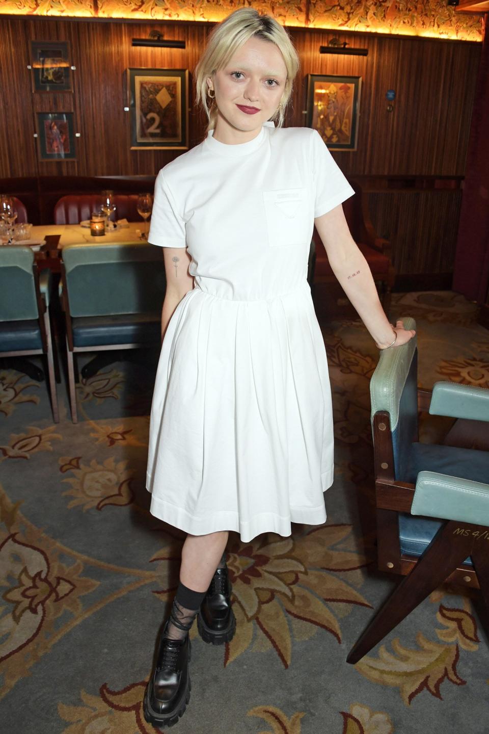 Maisie Williams attends a private dinner which she hosted at Gymkhana London to celebrate the launch of new company film production company 'Rapt' on August 2, 2021 in London, England