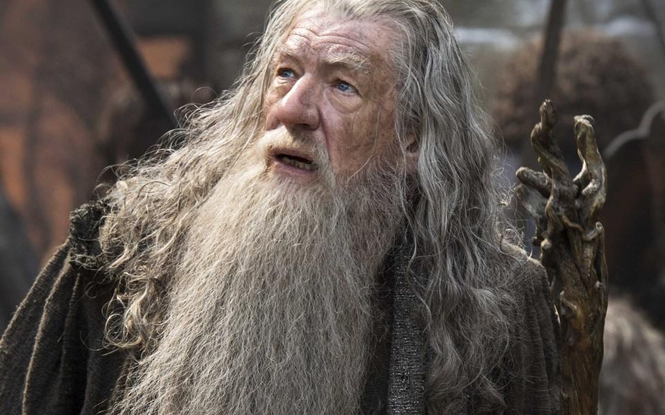 Sir Ian McKellan as Tolkien's wizard Gandalf 