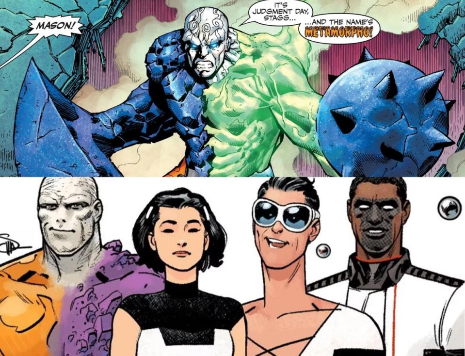 Metamorpho in DC's New 52 era, and Metamorpho as part of the team the Terrifics. 