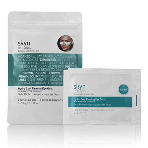 10) skyn ICELAND Hydro Cool Firming Eye Gels: Under-Eye Gel Patches to Firm, Tone and De-Puff Under-Eye Skin, 8 Pairs