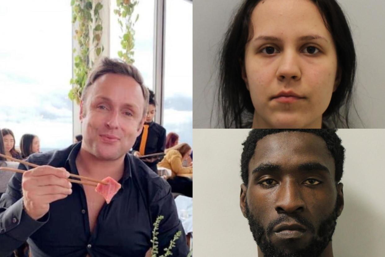 Joel Osei and Diana Cristea, right, were found guilty of murdering Irish dance champion Adrian Murphy (Met Police)