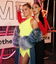 <p>Addison Rae and Charli XCX pose together at the Pandora ME launch event in London on Oct. 22.</p>