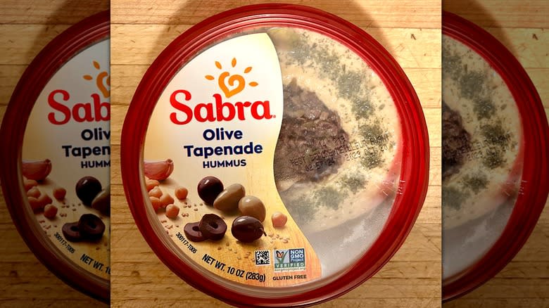 Sabra Olive Tapenade Hummus package