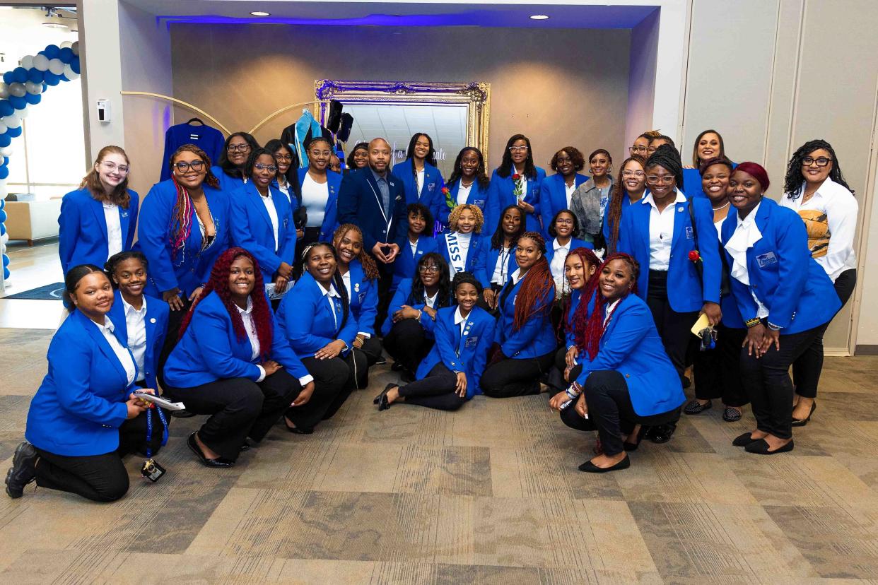 Students at the Mindset of a Graduate conference, a Fayetteville State Ladies' Lounge event in January.