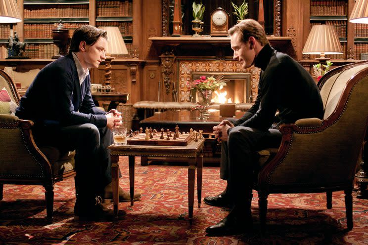 James McAvoy and Michael Fassbender in 'X-Men: First Class' (Photo: Everett) 