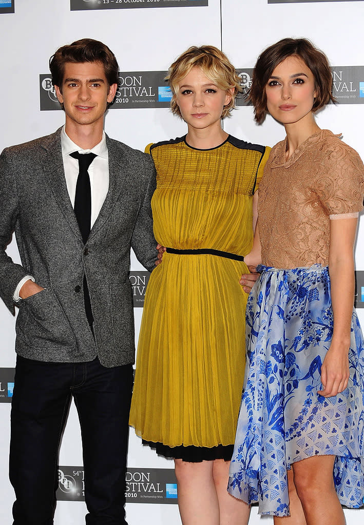 Never Let Me Go UK Premiere 2010 Andrew Garfield Carey Mulligan Keira Knightley