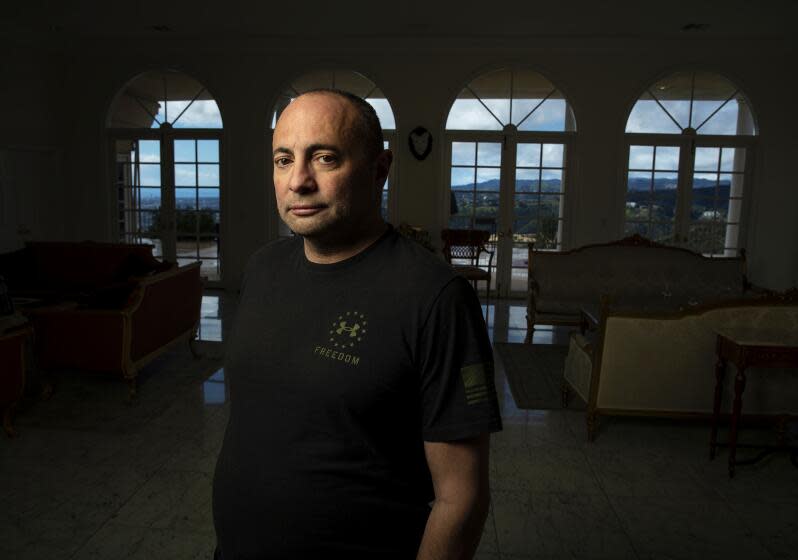 BEVERLY HILLS, CA-FEBRUARY 23, 2023: Russian businessman and former Duma member Ashot Yegiazaryan is photographed at his home in Beverly Hills. Yegiazaryan got into a dispute with two Putin-aligned oligarchs, which forced him to flee his country after getting death threats. He was able to extract a $100 million settlement from one but has since been embroiled in litigation over it. (Mel Melcon / Los Angeles Times)