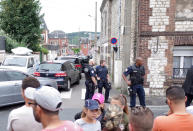 <p>Police guards the area near to the scene of a hostage taking incident in Saint Etienne du Rouvray, near Rouen, France, 26 July 2016. (EPA/JULIEN PAQUIN)</p>