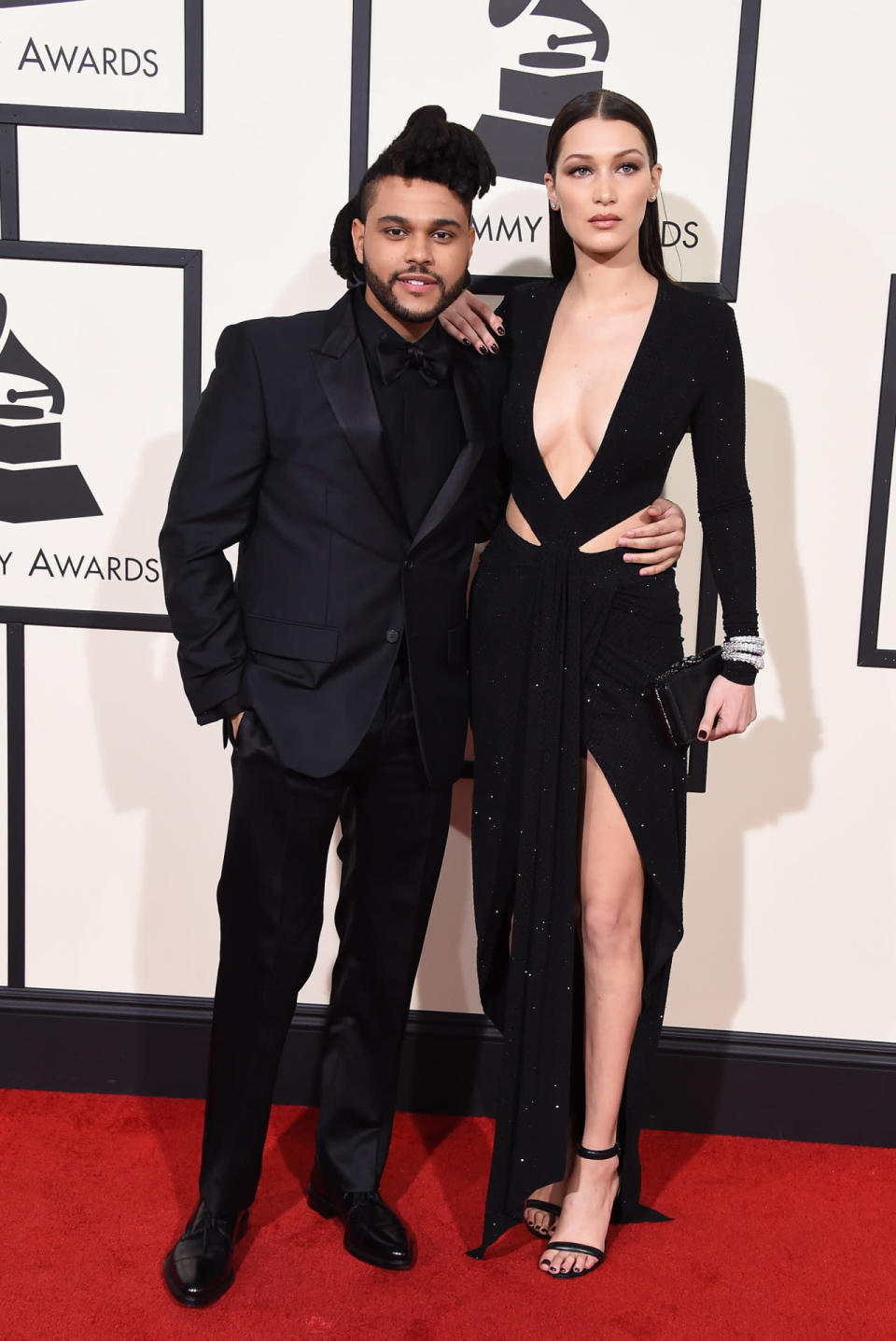 Best: The Weeknd and Bella Hadid at the 58th Grammy Awards at Staples Center in Los Angeles, California, on February 15, 2016.