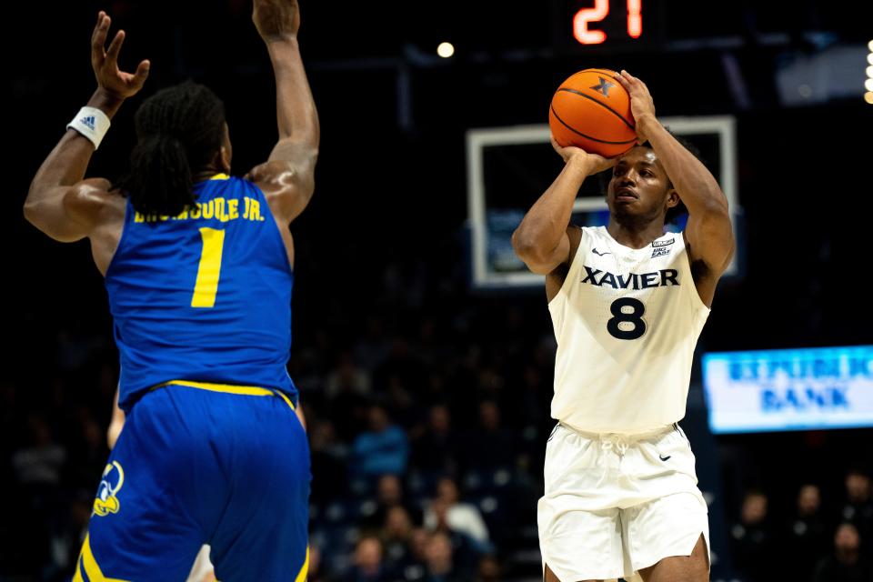 Transfer Quincy Olivari was a bright spot on a dark night for the Musketeers. He scored a season-high 34 points on 10-of-16 shooting. He was 5-of-10 from beyond the arc and went 9-of-10 at the free-throw line.