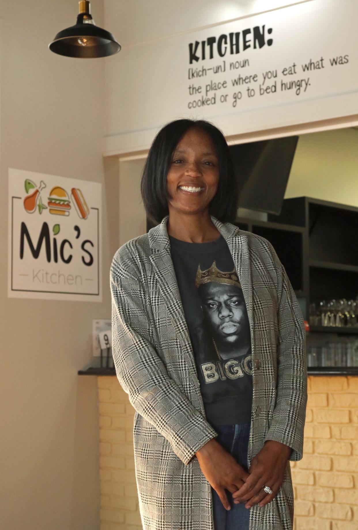 Owner Chyncia Rodgers stands inside Mic’s Kitchen on West Main Avenue in Gastonia.