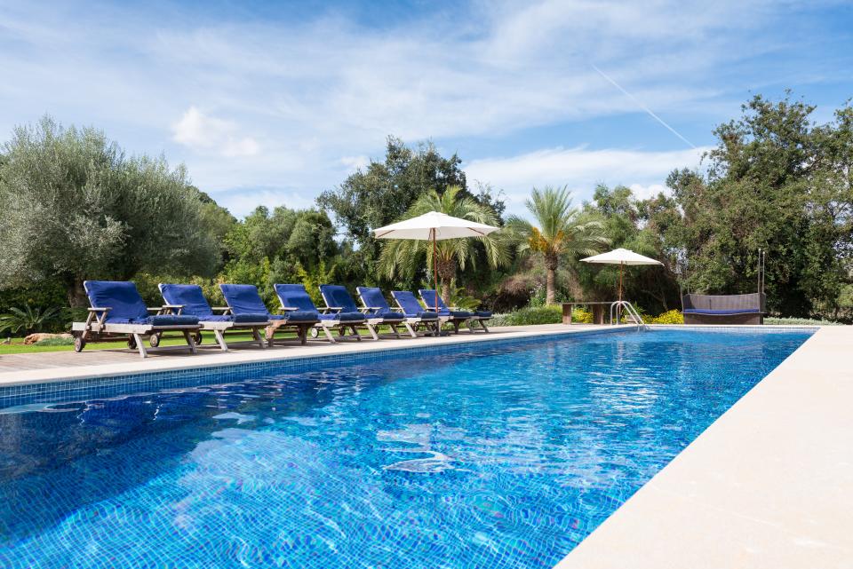 The pool at T Villa Can Totxa in Mallorca 