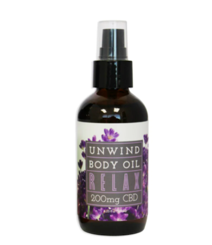 unwind cbd body oil