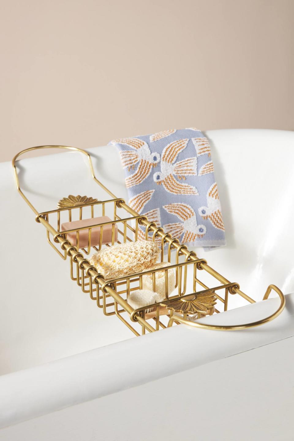 <p><a href="https://go.redirectingat.com?id=74968X1596630&url=https%3A%2F%2Fwww.anthropologie.com%2Fshop%2Fdemeter-bath-caddy&sref=https%3A%2F%2Fwww.housebeautiful.com%2Fshopping%2Fhome-accessories%2Fg27703085%2Fbest-bathtub-trays%2F" rel="nofollow noopener" target="_blank" data-ylk="slk:Shop Now;elm:context_link;itc:0;sec:content-canvas" class="link ">Shop Now</a></p><p>Demeter Bath Caddy</p><p>anthropologie.com</p><p>$168.00</p>