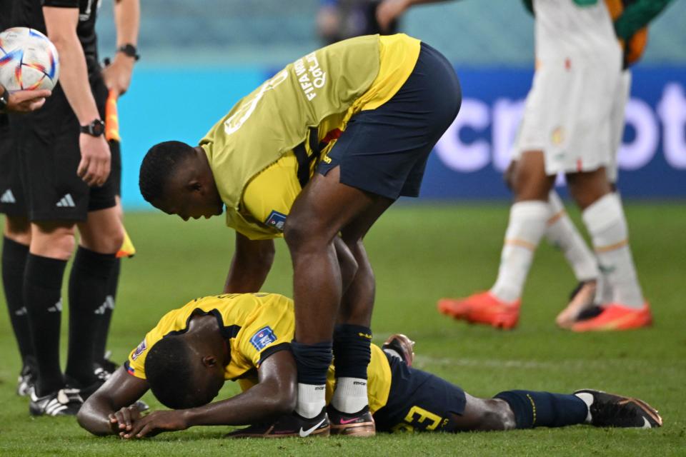 Moisés Caicedo no pudo colaborar para que Ecuador avanzara a octavos en Qatar 2022 (NELSON ALMEIDA/AFP via Getty Images)