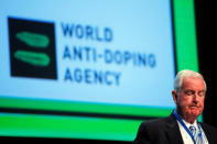Craig Reedie, President of the World Anti Doping Agency (WADA) attends the WADA Symposium in Ecublens, near Lausanne, Switzerland, March 21, 2018. REUTERS/Denis Balibouse
