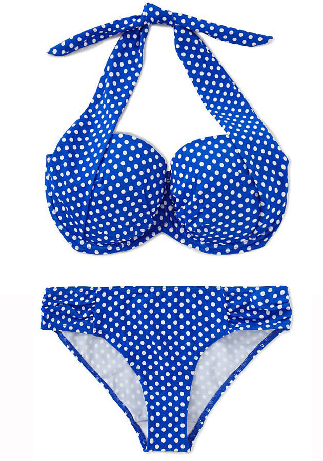 Spot Print Bikini Top (£8.00) and Bottoms (£4.00) – George at Asda