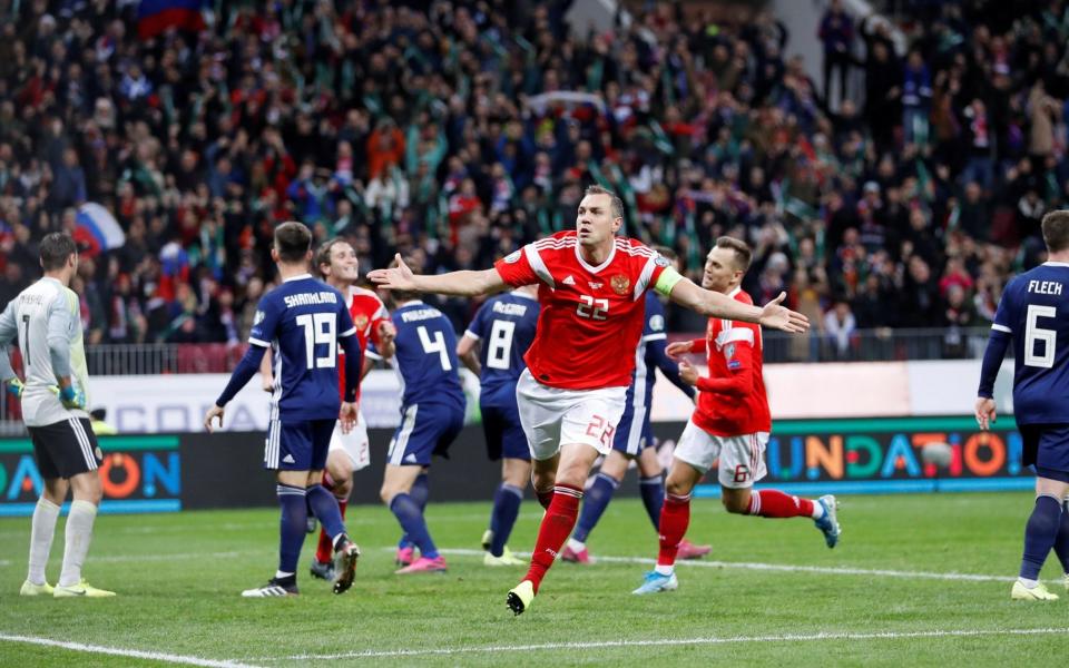 Scotland were resoundingly beaten by a far superior Russia side - REUTERS