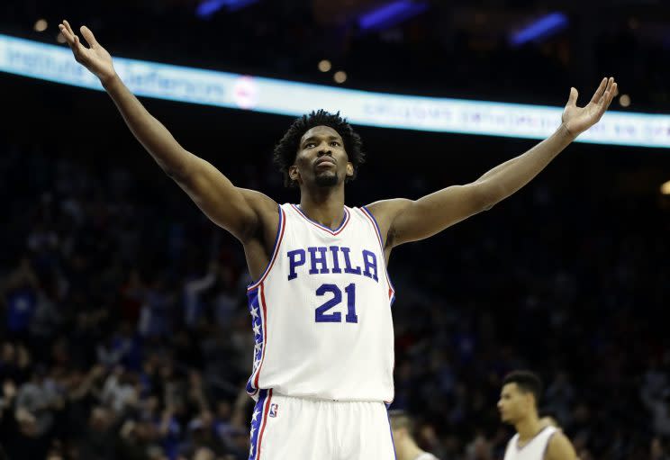 A healthy Joel Embiid is worth the wait. (AP)