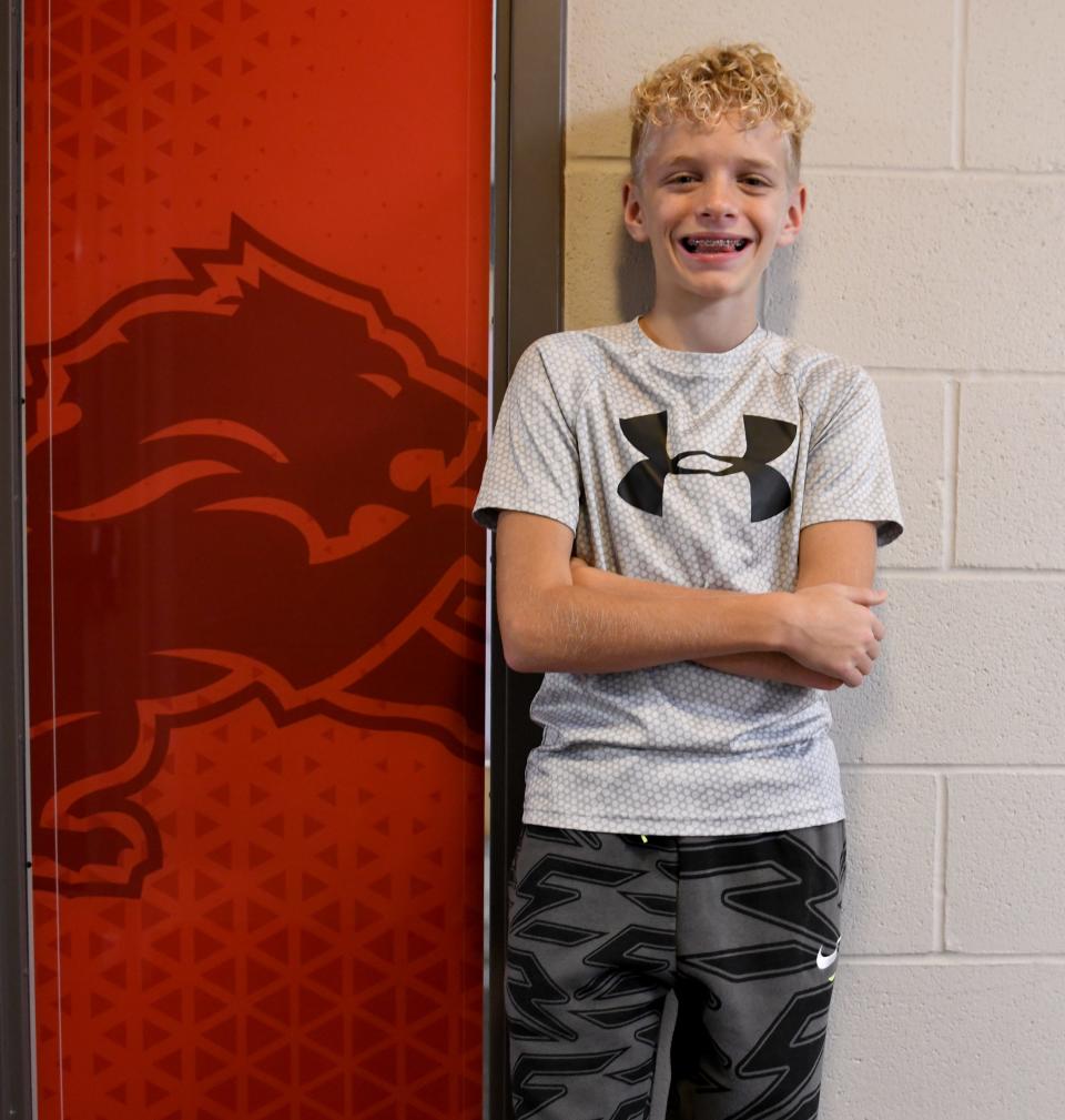 Brady First, a student at Minerva Middle School, is a Canton Repository Synchrony Financial Kid of Character for November.  Wednesday,  November 16, 2022.
