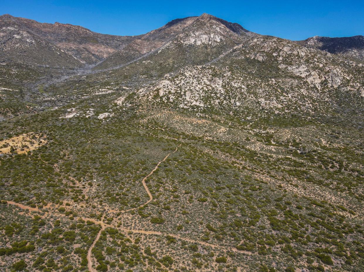 A section of Spitler Peak Trail is seen in Mountain Center, Calif., Thursday, May 11, 2023. 