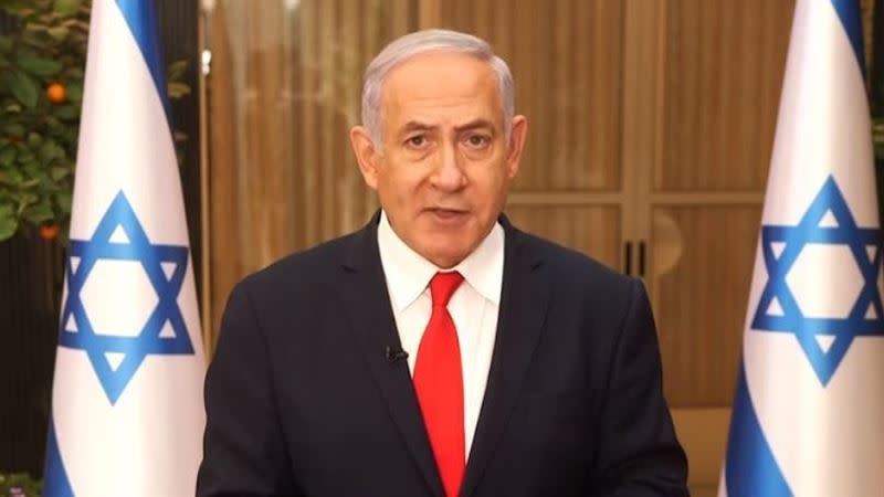 以色列總理納坦雅胡揚言還擊。（圖／翻攝自臉書）