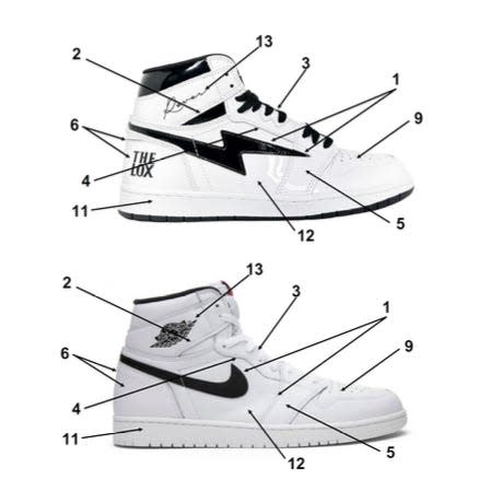 Image from Kool Kiy response to Nike trademark infringement suit