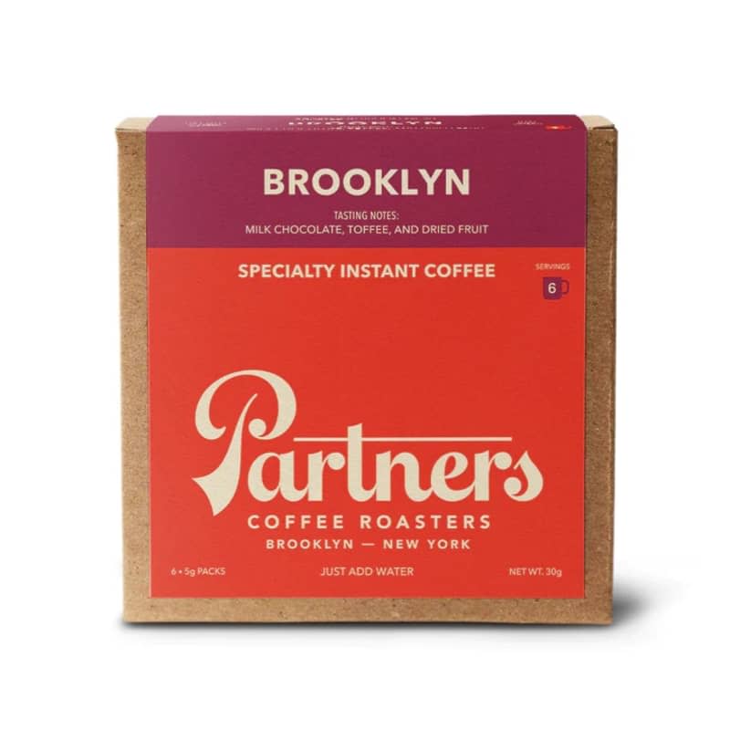 Partners Brooklyn Specialty Instant Coffee, 6-Pack