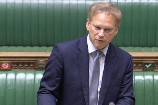 The regional approach will only apply where there is a clear boundary, Grant Shapps clarified (Parliament TV)