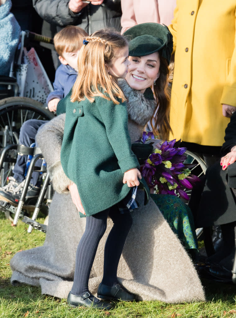 The Duchess of Cambridge coordinated her outfit with her daughter [Image: Getty]