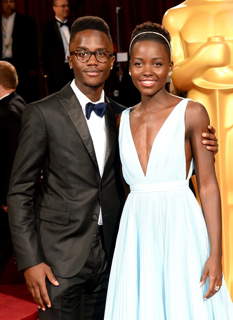 Lupita Nyong'o brought her brother Peter Nyong'o Jr. as her date to the 2014 Oscars.