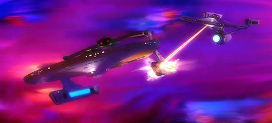 The Enterprise vs. the Reliant scene from Star Trek II.