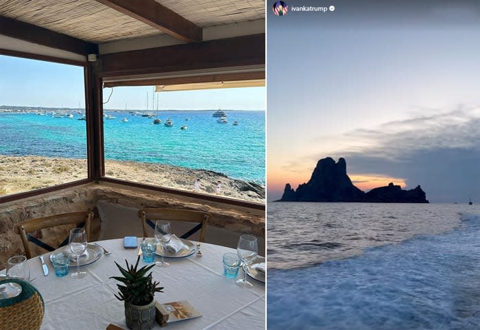 Ivanka Trump de vacaciones en Ibiza