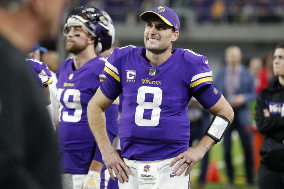 Minnesota Vikings quarterback Kirk Cousins has gotten a lot of criticism since the 2018 season ended. (AP)