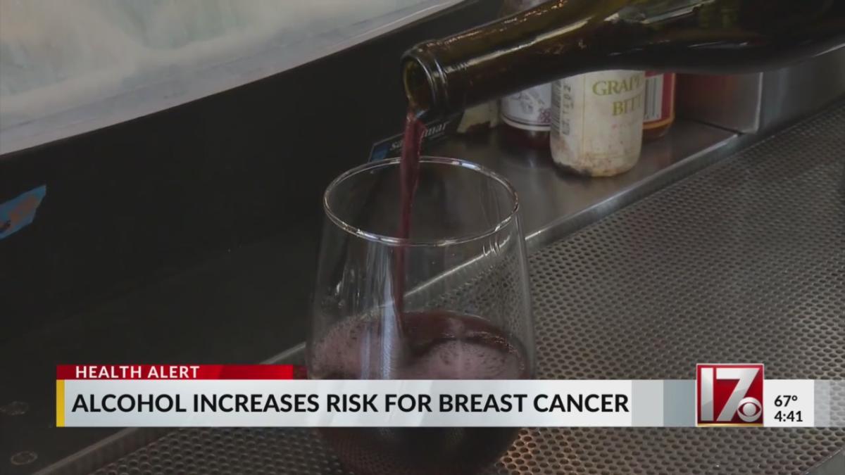 Alcohol increases risk for breast cancer