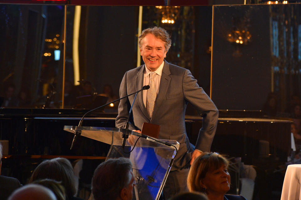 NEW YORK, NEW YORK - MARCH 11: Carter Burwell speaks during the Guild Hall Academy Of The Arts 34th Annual Achievement Awards Dinner at The Rainbow Room on March 11, 2019 in New York City. (Photo by Patrick McMullan/Patrick McMullan via Getty Images)