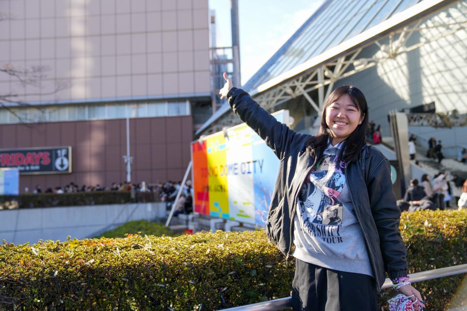 Mao Oishi prepares to attend the 2024 leg of Taylor Swift's Eras Tour in Tokyo, Japan, on Wednesday, Feb. 7.