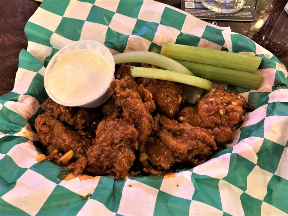 “Award Winning” wings at Tail Gators Brews & Grill are offered bone-in or boneless with your choice of spiciness and sauces such as extra hot, swamp or smokin’ sweet heat.