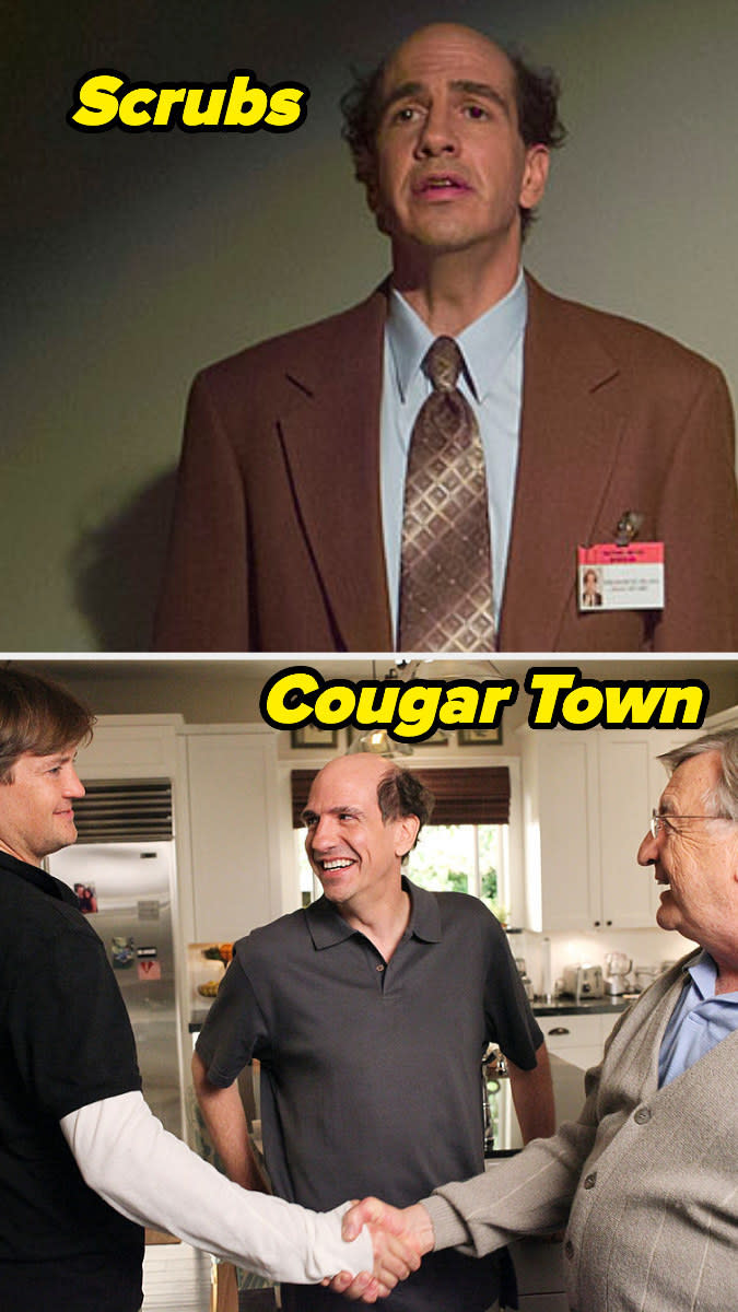 Ted in "Scrubs" and "Cougar Town"