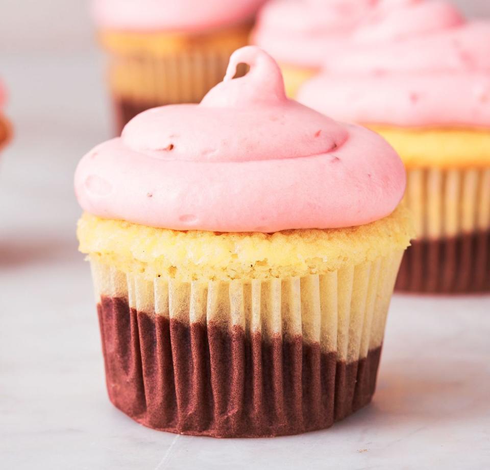 Neapolitan Cupcake