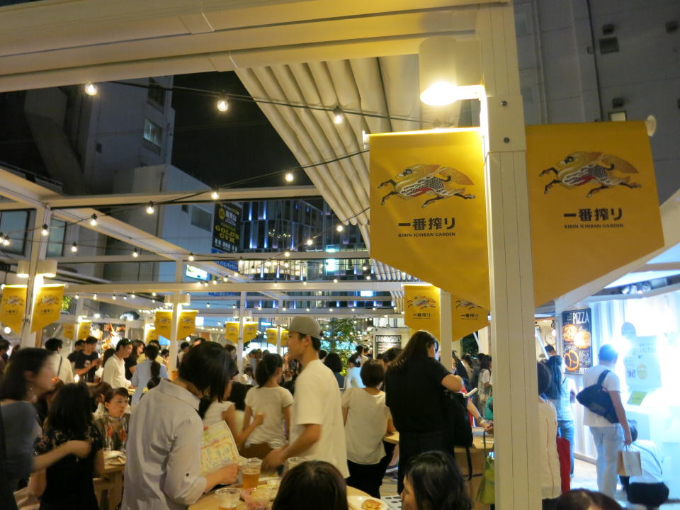 Kirin Ichiban Beer Garden in Tokyo, Japan. (Photo: Lim Yian Lu)