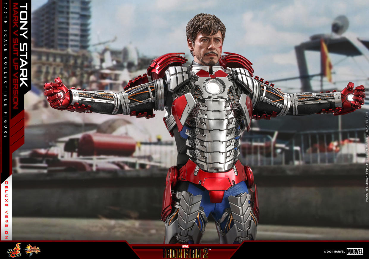 Tony Stark Mark V Suit Up (Photo: Sideshow Collectibles)