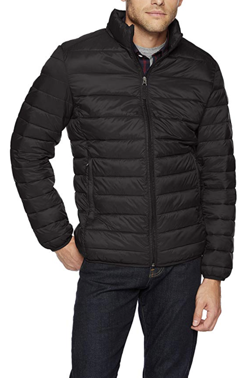 men's amazon essentials lightweight packable puffer jacket