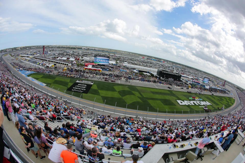 DAYTONA, FL - FEBRUARY 16: A general view of Daytona International Speedway before the Daytona 500 on February 16, 2020 at Daytona International Speedway in Daytona Beach, Fl. (Photo by David Rosenblum/Icon Sportswire via Getty Images)