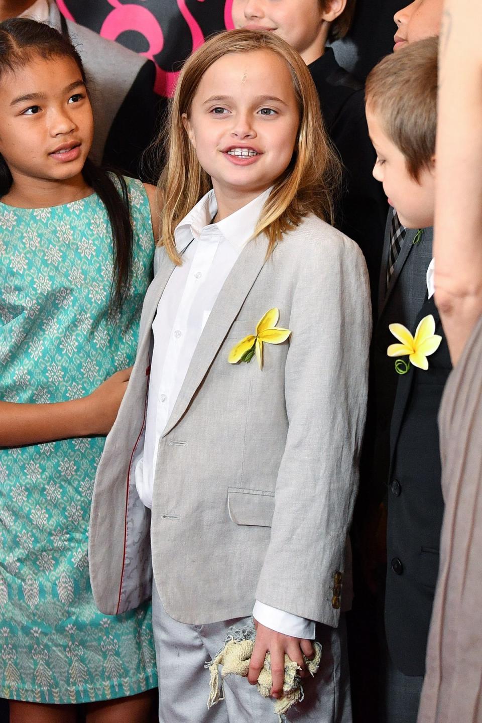 Vivienne Jolie-Pitt (C) attends the First They Killed My Father New York premiere at DGA Theater on September 14, 2017 in New York City (Getty Images)