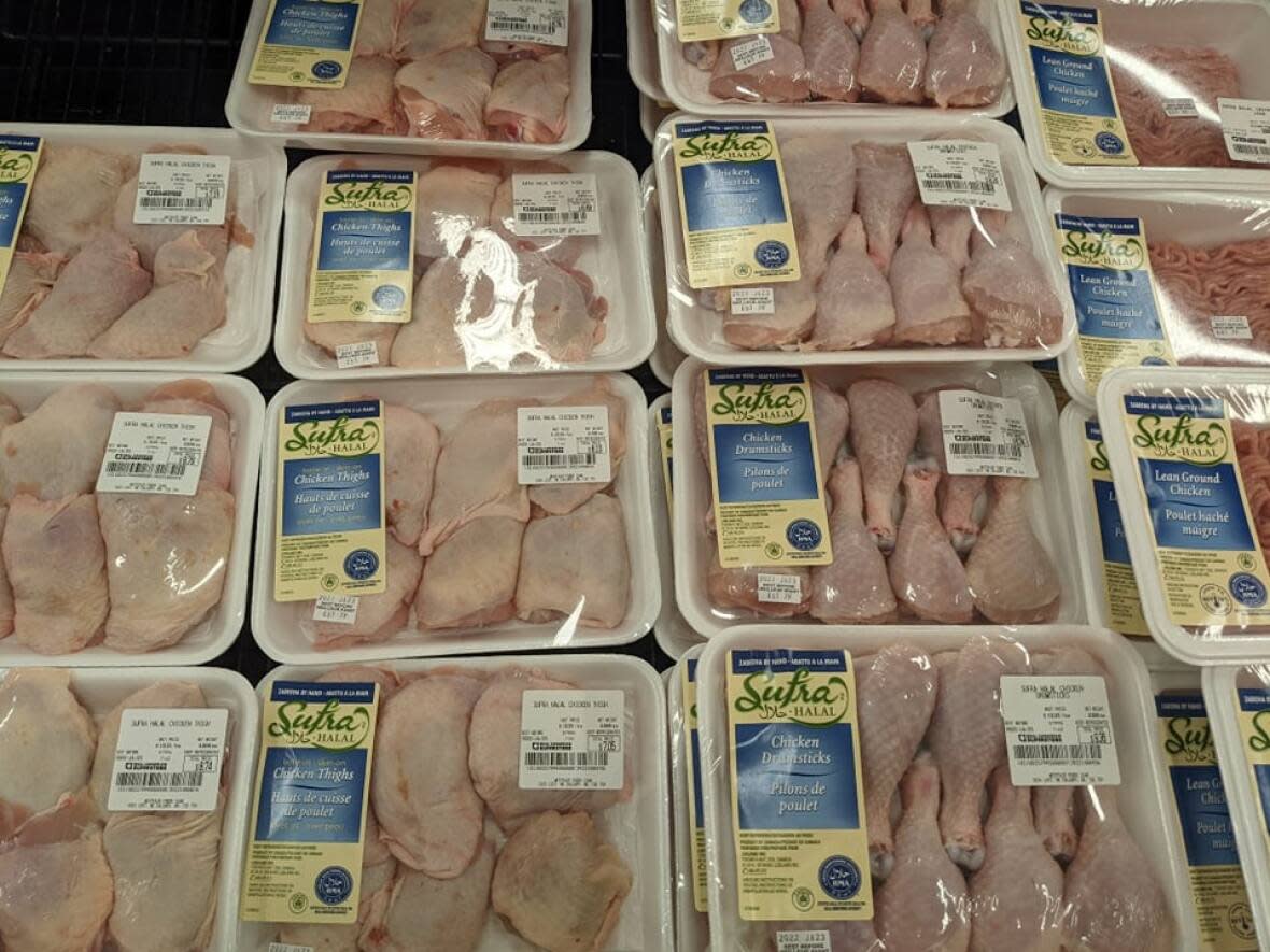 Halal chicken at a Superstore in Fort McMurray, Alta. (Jamie Malbeuf/CBC News - image credit)